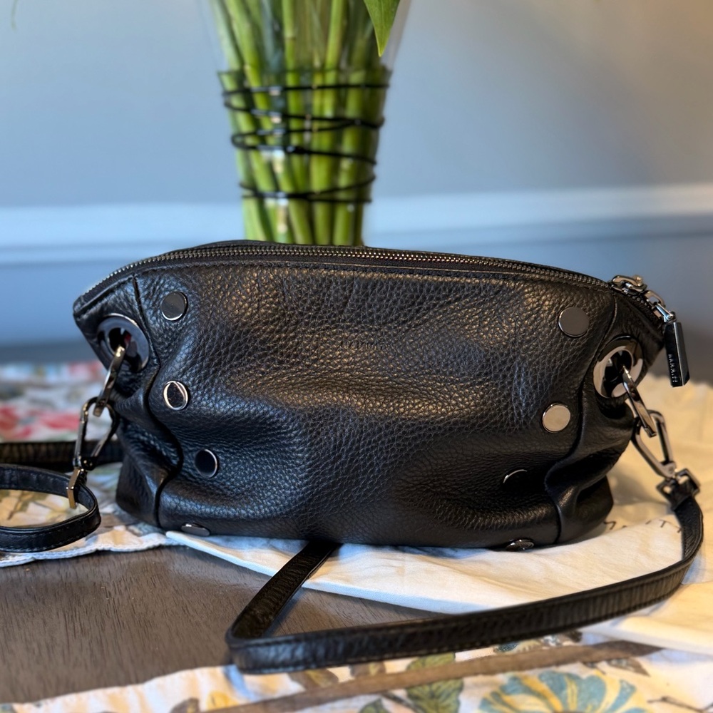 Sale only for today Hammitt Daniel Black Pebbled Leather Crossbody